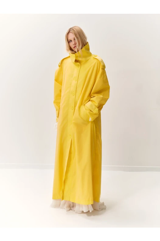 Желтый плащевка