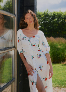 Платье-рубашка с дизайнерским вырезом фото 762