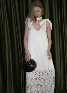 Платье из вискозы на лентах фото 1232502