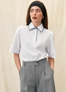 Майка поло из итальянского хлопка фото 1233255