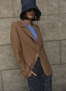 Жакет однобортный прямого силуэта фото 1231943