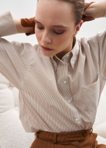 Рубашка oversized из итальянского хлопка фото 1232215