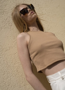 Топ укороченный из хлопка фото 1232480