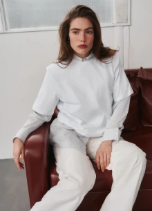 Майка хлопковая с подплечниками фото 1233271