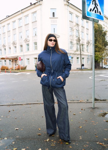 Куртка двусторонняя удлиненная на кулисе фото 1233155