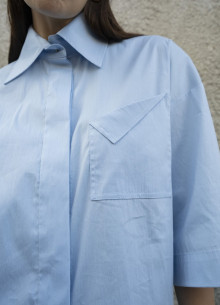Рубашка с дизайнерским карманом фото 1232199