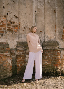 Двубортная куртка из шерсти фото 1232298