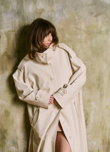 Плащ А-силуэта в длине макси  фото 1231901