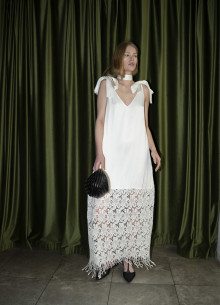 Платье из вискозы на лентах фото 845