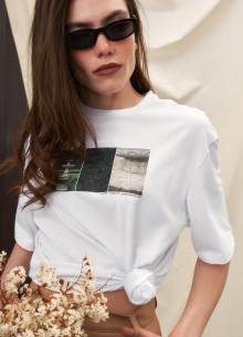 Майка хлопковая с принтом фото 1138