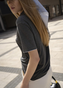 Майка поло из вискозы фото 1232453