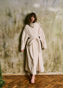 Плащ А-силуэта в длине макси  фото 1231902