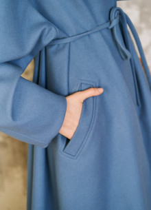 Пальто А-силуэта из итальянской шерсти  фото 1233139