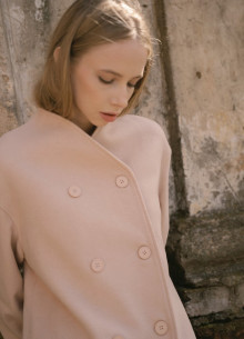 Двубортная куртка из шерсти фото 1232297