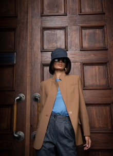 Жакет однобортный прямого силуэта фото 646