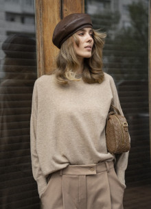 Джемпер удлиненный из шерсти и кашемира фото 974