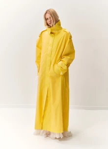 Плащ А-силуэта в длине макси  фото 1125