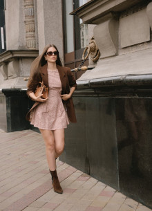 Платье кружевное мини фото 1232556