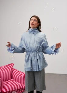 Куртка парка из итальянской ткани фото 1154