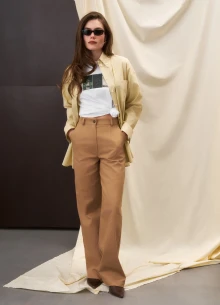 Брюки прямого кроя фото 1157