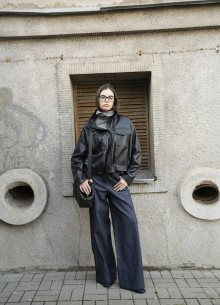 Куртка на пуговицах из натуральной кожи  фото 1233003