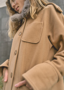 Однобортное пальто в длине макси  фото 1231802