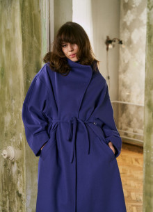 Пальто А-силуэта из итальянской шерсти  фото 1233136