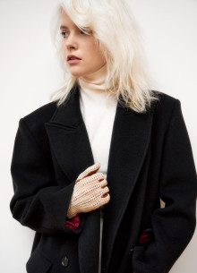 Пальто двубортное в длине макси из итальянской шерсти  фото 1233099