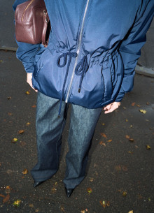 Куртка двусторонняя удлиненная на кулисе фото 1233156