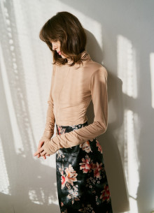 Лонгслив с высокой стойкой  фото 1232430